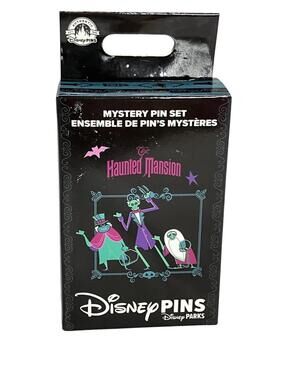 Disney Haunted Mansion Mystery Pin Set Boxed New Disney Parks Authentic Pins